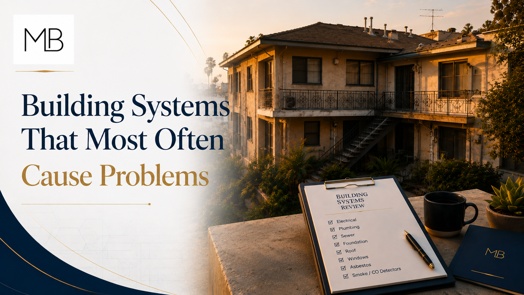 Building Systems That Most Often Cause Problems in Older Los Angeles Apartment Buildings